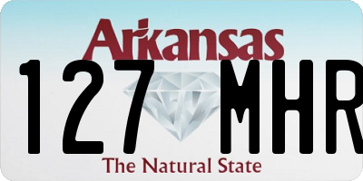AR license plate 127MHR