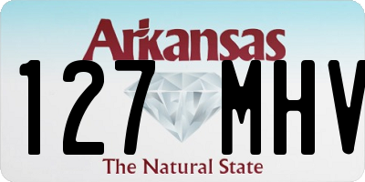 AR license plate 127MHV