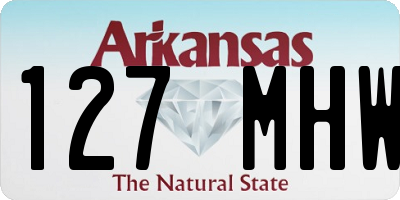 AR license plate 127MHW