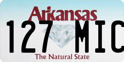 AR license plate 127MIC