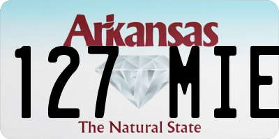 AR license plate 127MIE