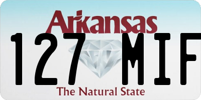 AR license plate 127MIF