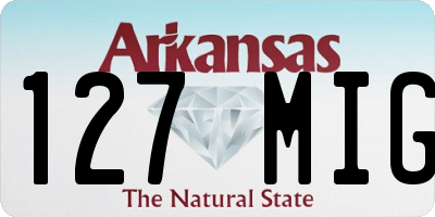 AR license plate 127MIG