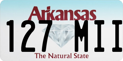 AR license plate 127MII