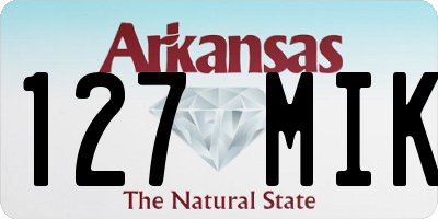AR license plate 127MIK