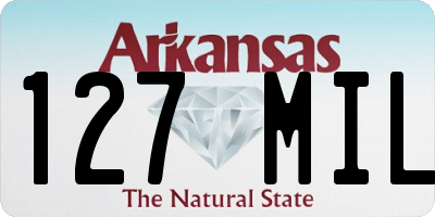 AR license plate 127MIL