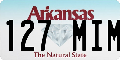 AR license plate 127MIM