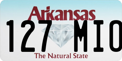 AR license plate 127MIO