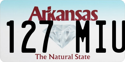 AR license plate 127MIU