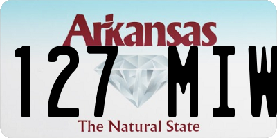 AR license plate 127MIW