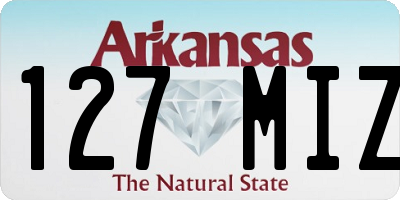 AR license plate 127MIZ