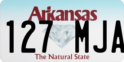AR license plate 127MJA