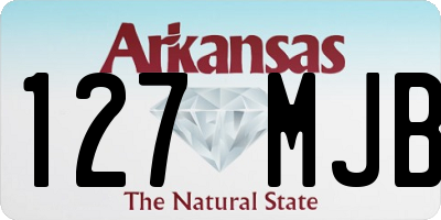 AR license plate 127MJB