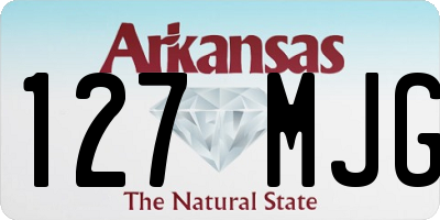AR license plate 127MJG