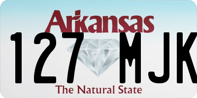 AR license plate 127MJK