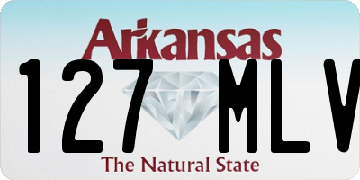 AR license plate 127MLV