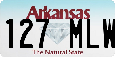 AR license plate 127MLW