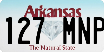 AR license plate 127MNP