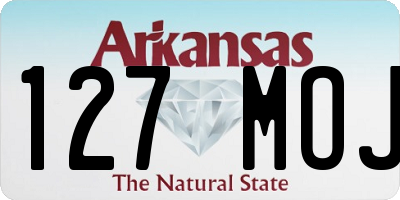 AR license plate 127MOJ