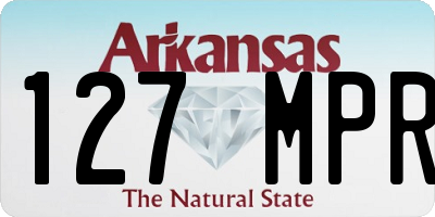 AR license plate 127MPR