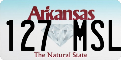 AR license plate 127MSL