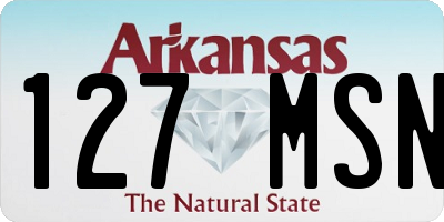 AR license plate 127MSN
