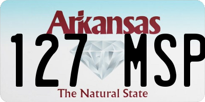 AR license plate 127MSP