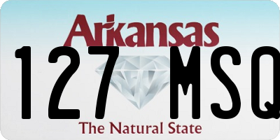 AR license plate 127MSQ