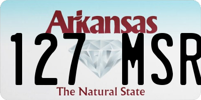 AR license plate 127MSR