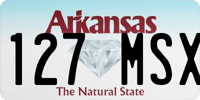 AR license plate 127MSX