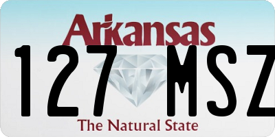 AR license plate 127MSZ