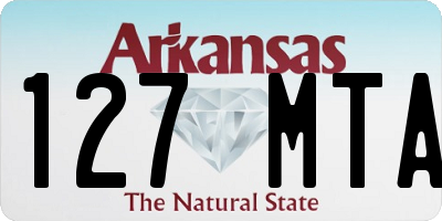 AR license plate 127MTA