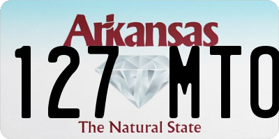 AR license plate 127MTO