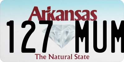 AR license plate 127MUM