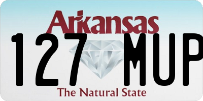 AR license plate 127MUP