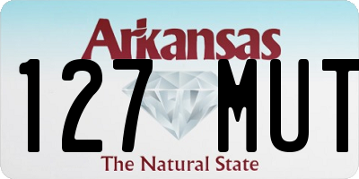 AR license plate 127MUT