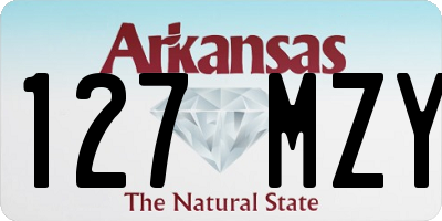 AR license plate 127MZY