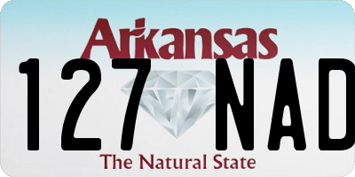 AR license plate 127NAD
