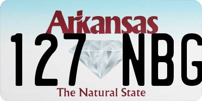 AR license plate 127NBG