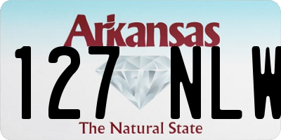 AR license plate 127NLW