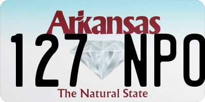 AR license plate 127NPO