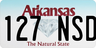 AR license plate 127NSD