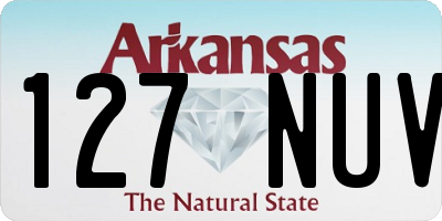 AR license plate 127NUV