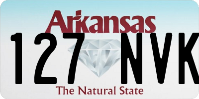 AR license plate 127NVK