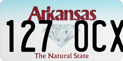 AR license plate 127OCX