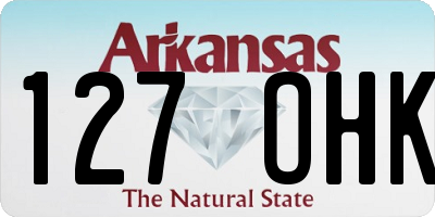 AR license plate 127OHK