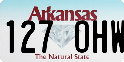 AR license plate 127OHW