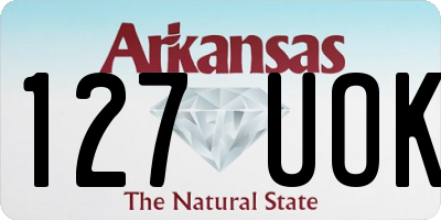 AR license plate 127UOK