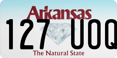 AR license plate 127UOQ
