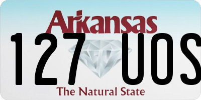 AR license plate 127UOS